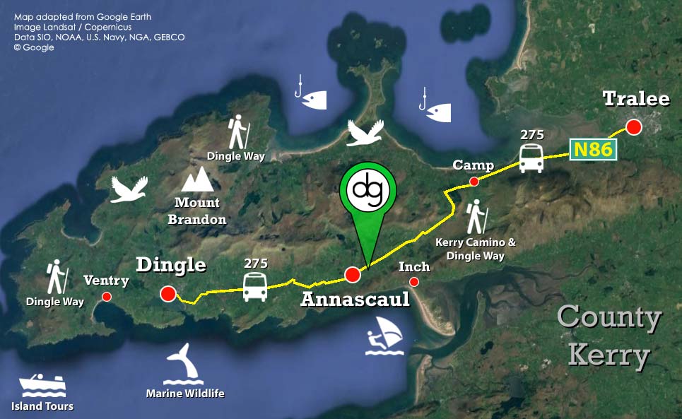 Map of the Dingle Peninsula